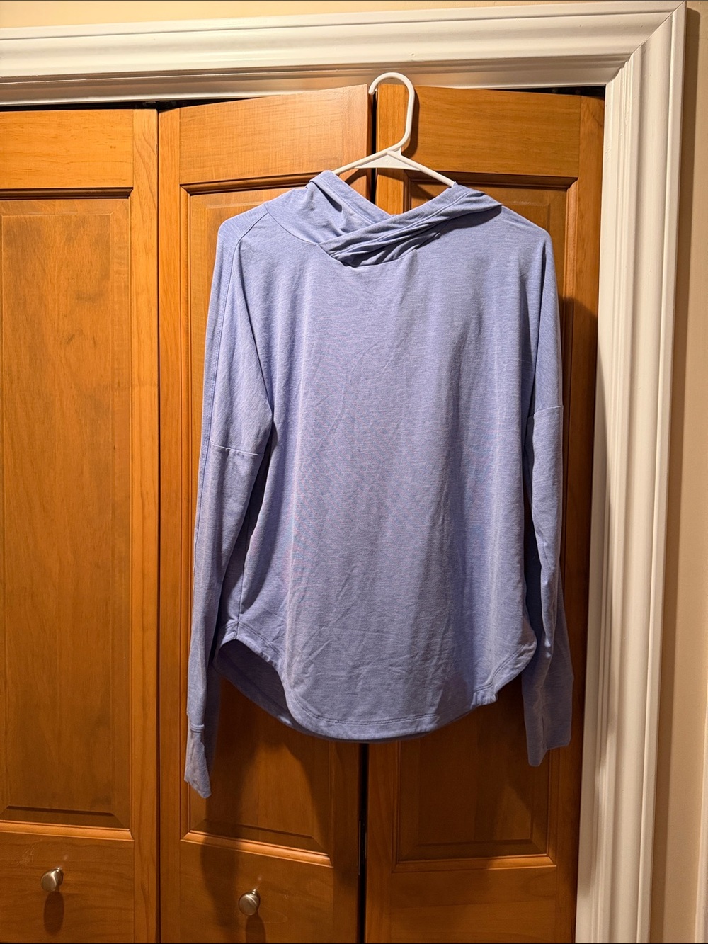 REI Light Blue Women's Hooded Long Sleeve Pullover